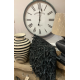 STATION WALL CLOCK WITH ROMAN NUMERALS