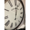 STATION WALL CLOCK WITH ROMAN NUMERALS