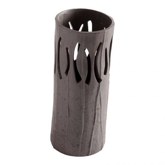 Gaia Lantern L - Chocolate Stoneware 