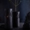 Gaia Lantern L - Chocolate Stoneware 