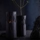 Gaia Lantern L - Chocolate Stoneware 
