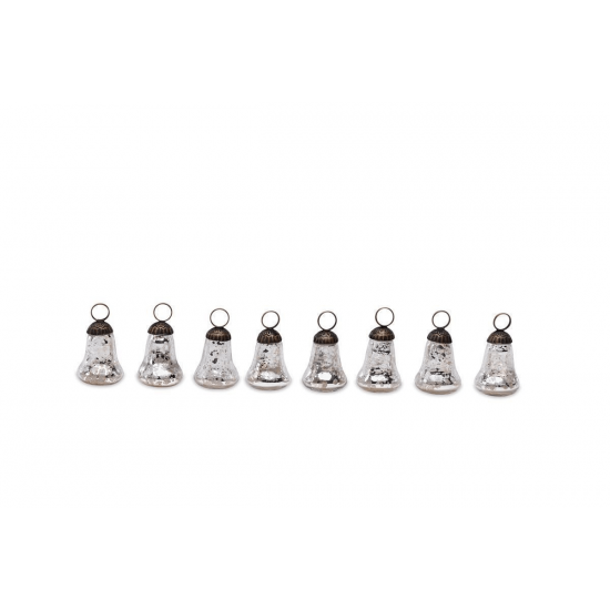 Bell Place Name Holder Antique Silver (Set of 8)