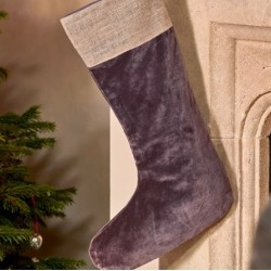 Karru Cotton Velvet Stocking - Charcoal