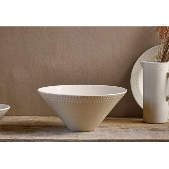 ELA SERVING BOWL -CREAM