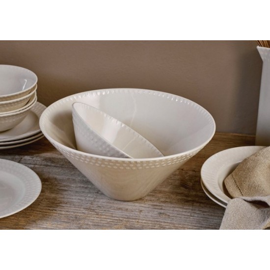 ELA SERVING BOWL -CREAM